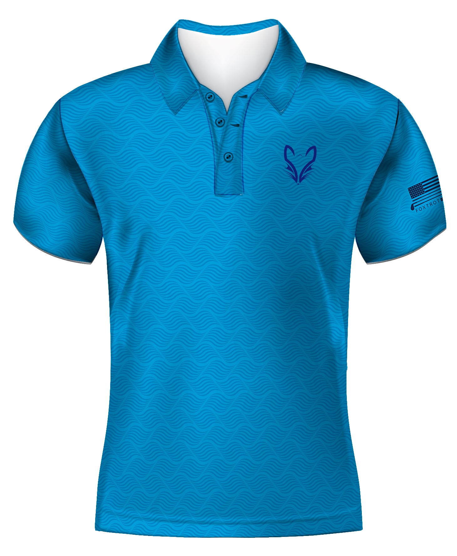 PRE ORDER Navy Wave Polo - MADE IN U.S.A.