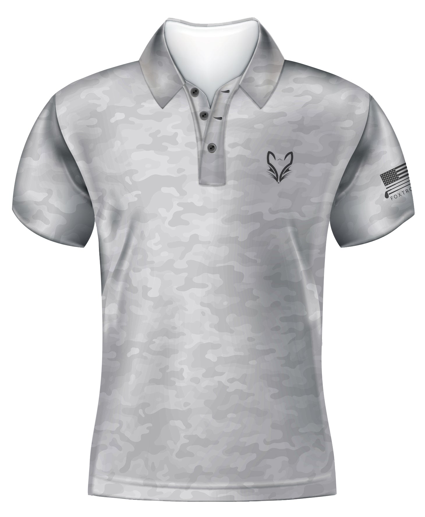 PRE ORDER Fox Cross Tees Polo - MADE IN U.S.A. - Foxtrot Golf
